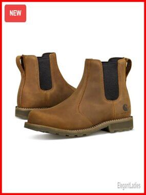 Carhartt Water-Resistant Steel Toe Chelsea Work Boots